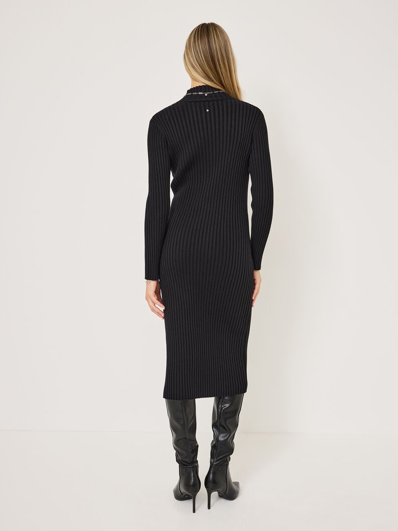 abito in maglia - nero taw1029-80009 compra tamaris maglie online
